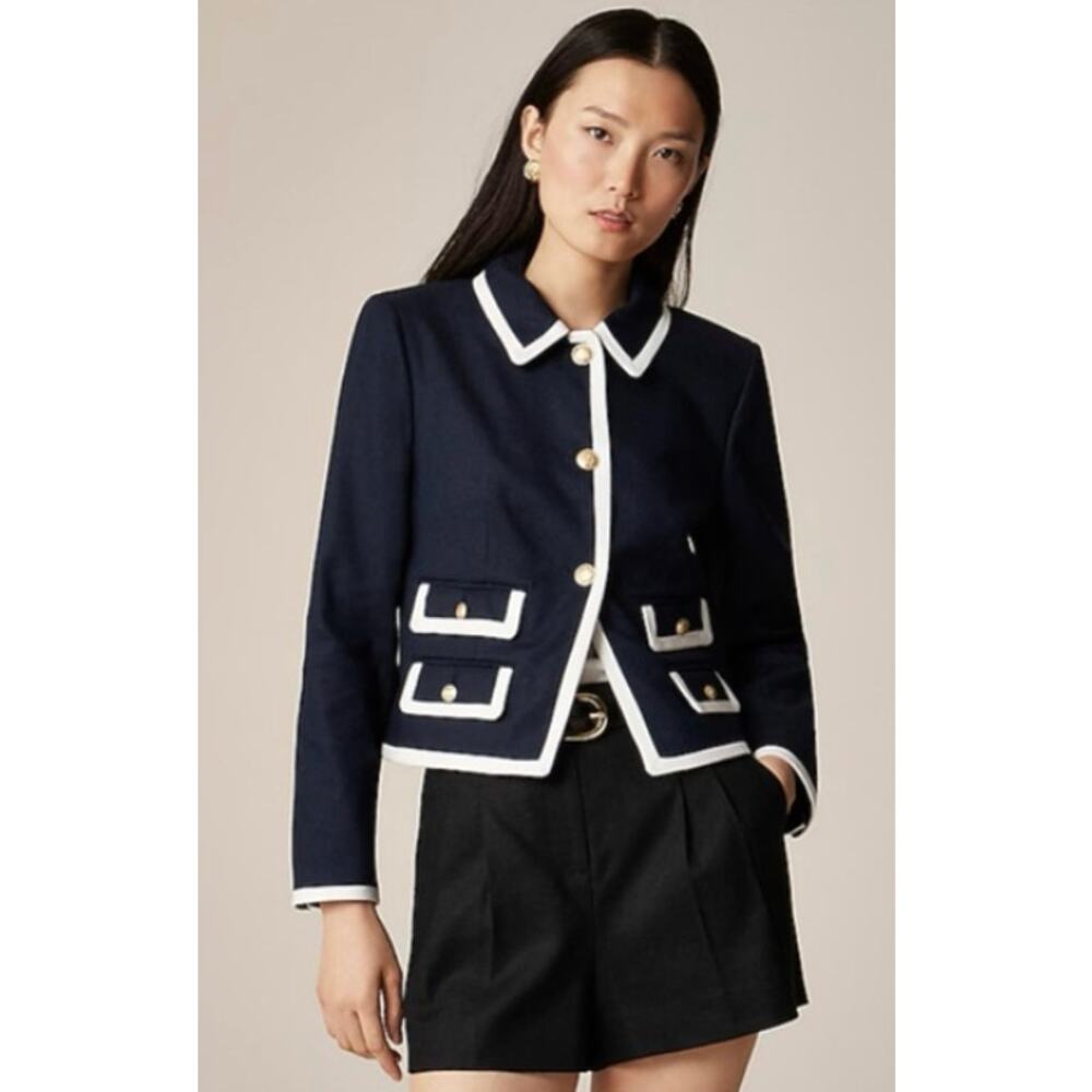 J. Crew Lucie Lady Jacket in Stretch Linen Blend size 6